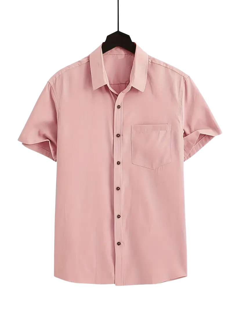 Camisa Rosa Maderado