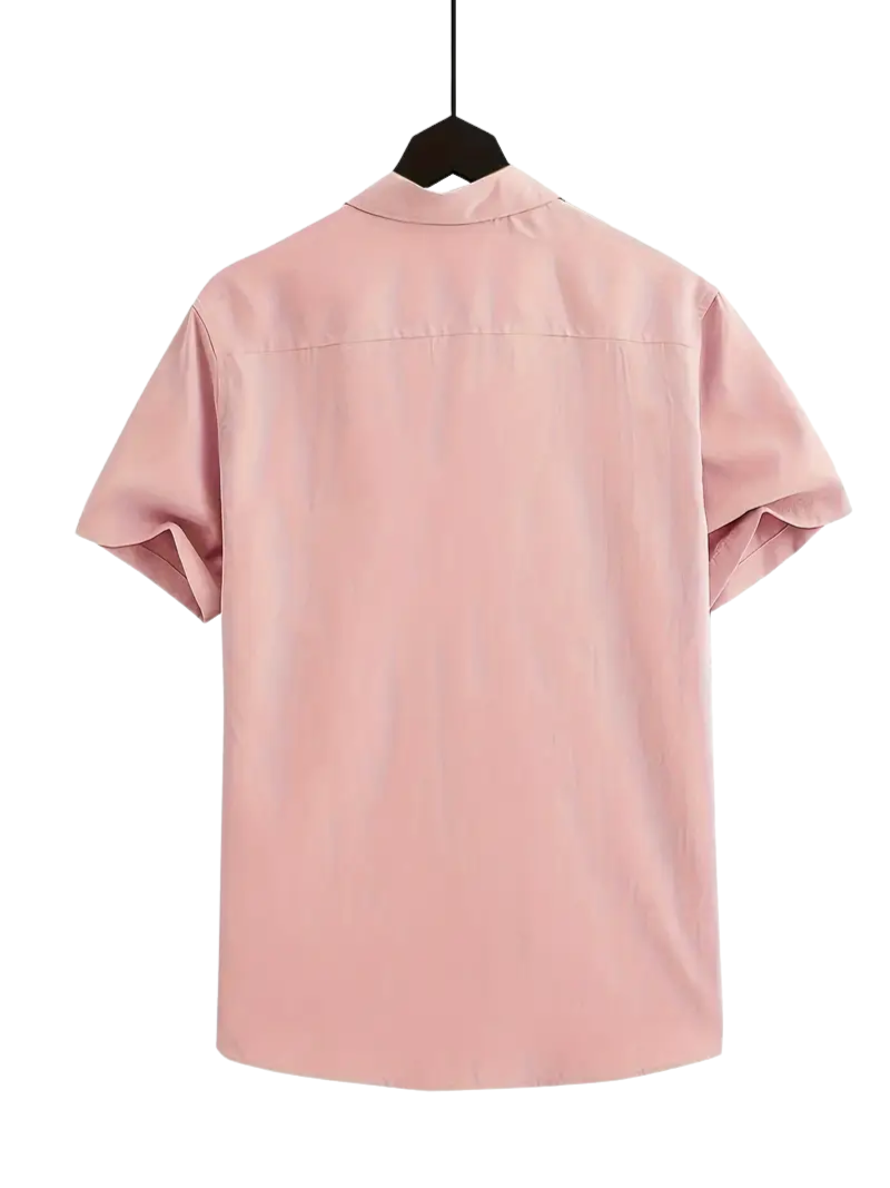Camisa Rosa Maderado