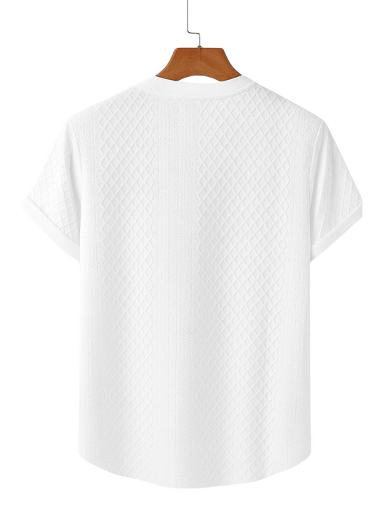 Camiseta Henley White