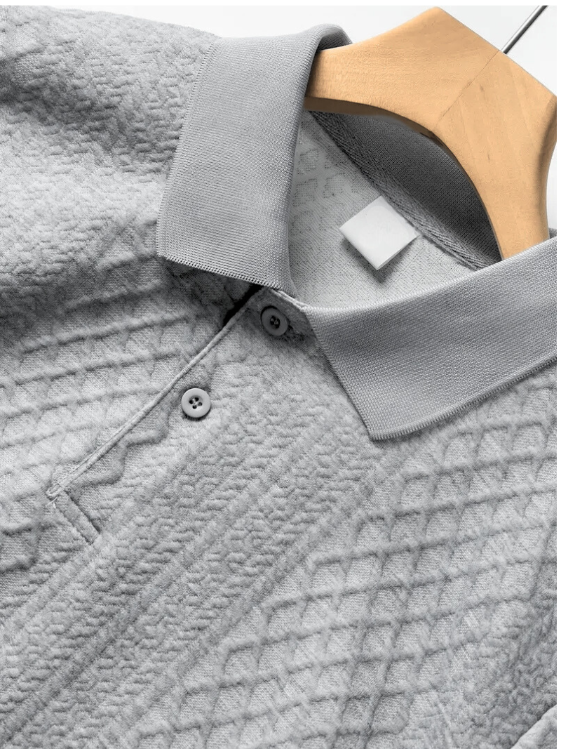 Polo Henley Grey