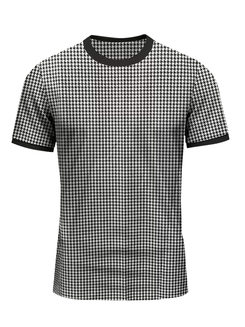 Camiseta Houndstooth Black & White