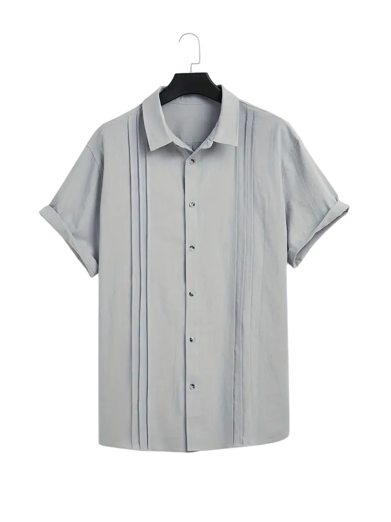 Guayabera 3 Lineas Gris