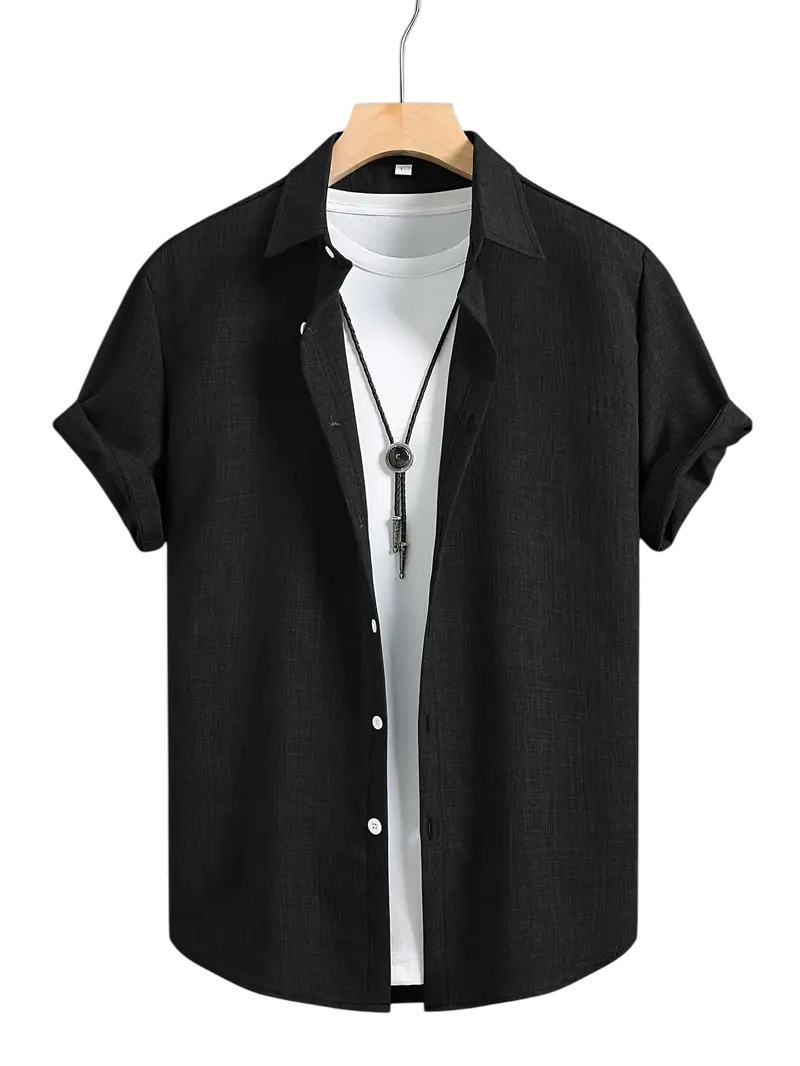 Camisa Cruzada Negra