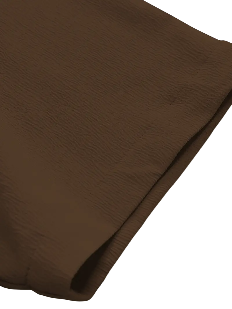 Camisa Crepé Café