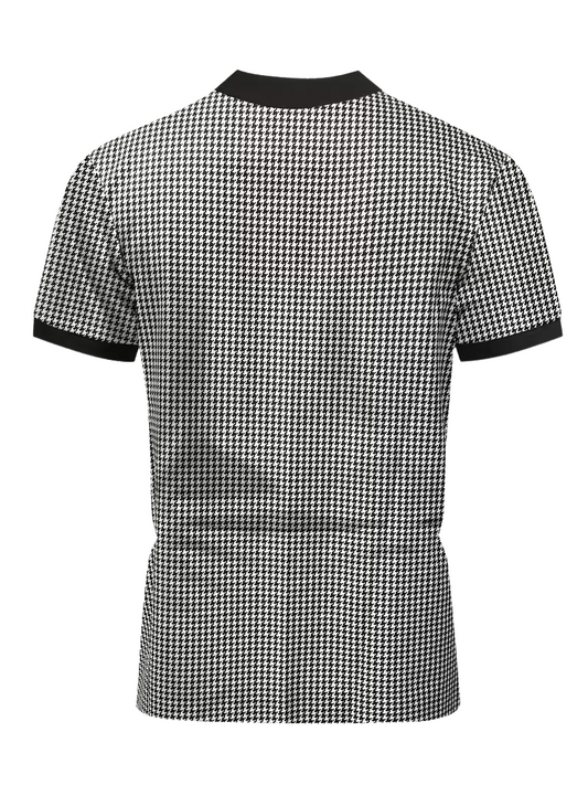 Camiseta Houndstooth Black & White