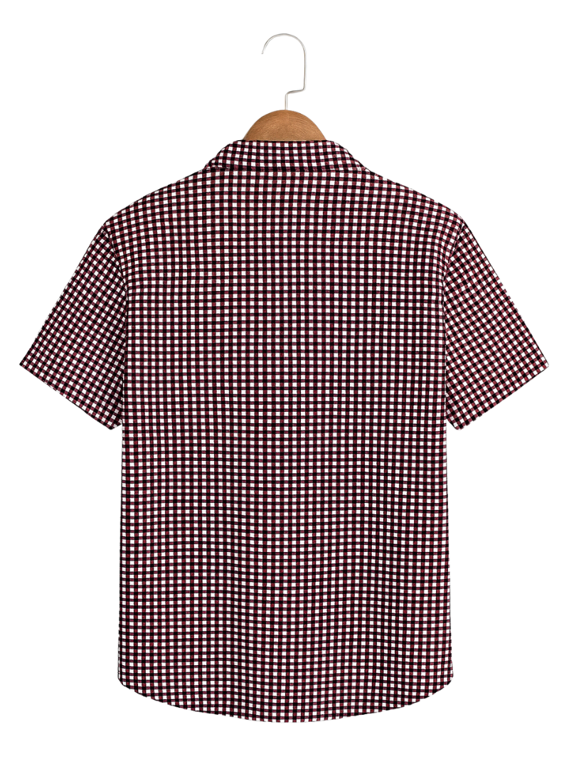 Camisa Purple Grid