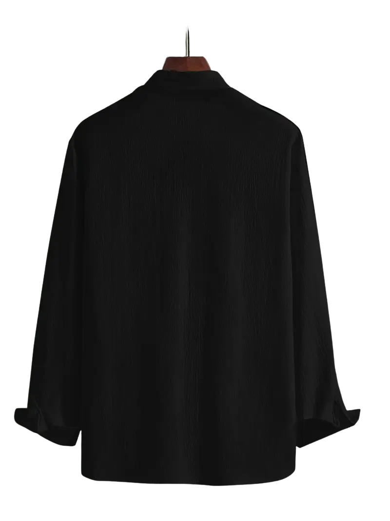 Camisola Plisse Negra