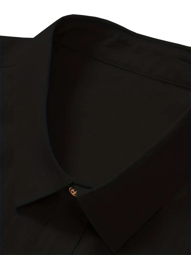 Camisa Negra Amaderada