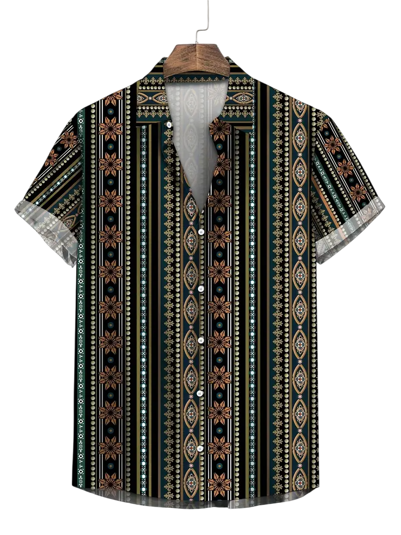 Camisa Floral Olivo