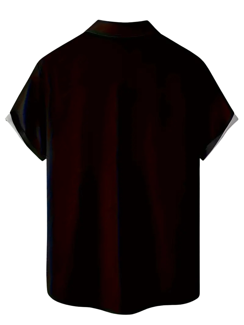 Camisa Caribeña Negro Diamante