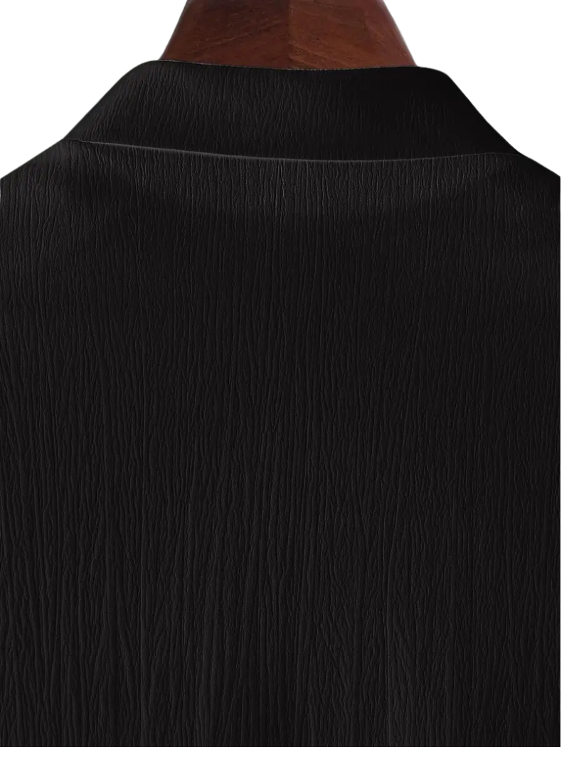 Camisola Plisse Negra