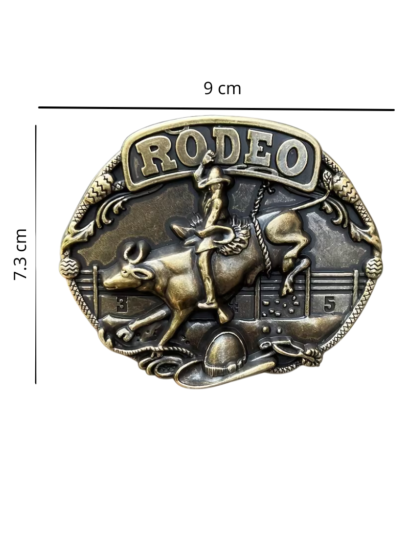 Hebilla Rodeo Dorado
