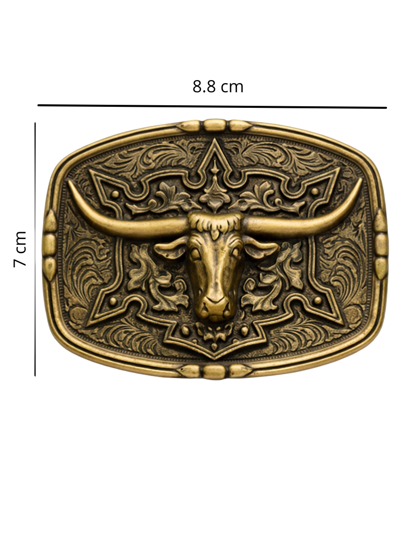 Hebilla Gran Cuerno Dorado