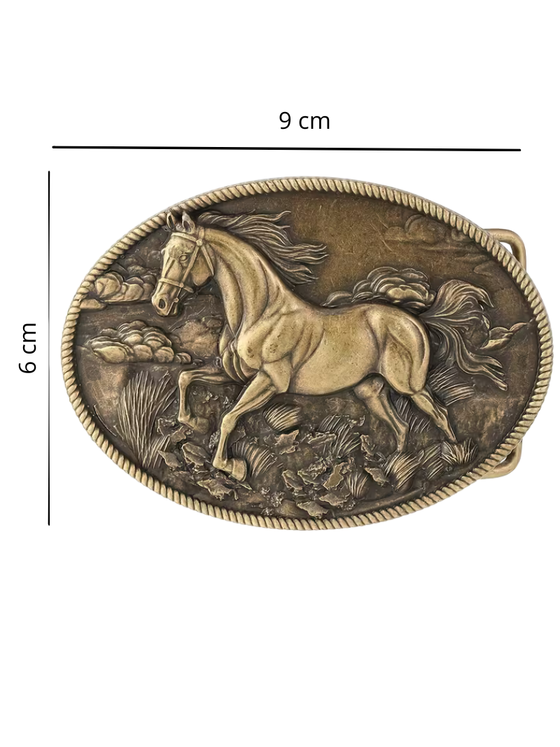 Hebilla Wild Horse Bronce
