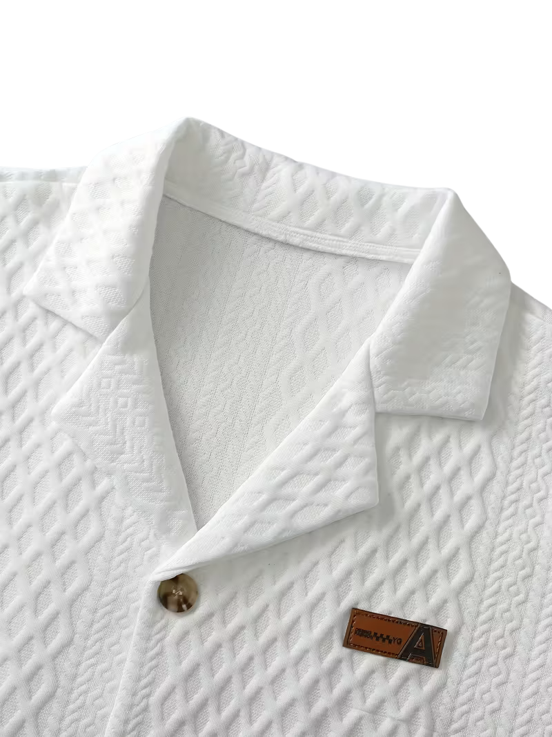 Camisa Jacquard Blanca
