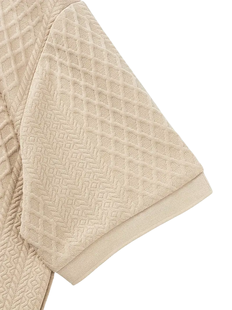 Polo Henley Beige