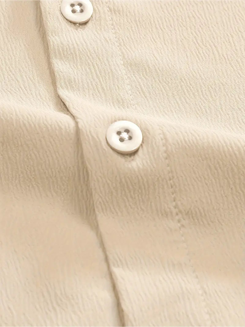 Camisa Crepé Almendra