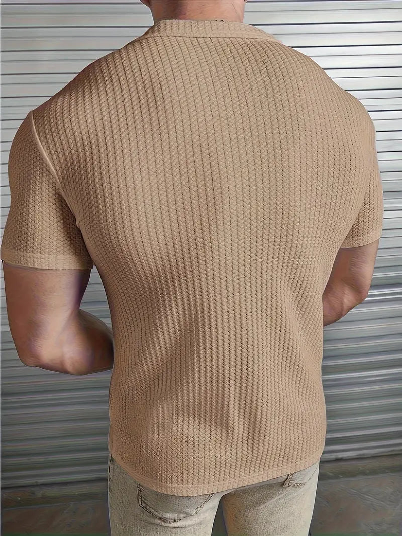 Camisa Punto Gofre Beige