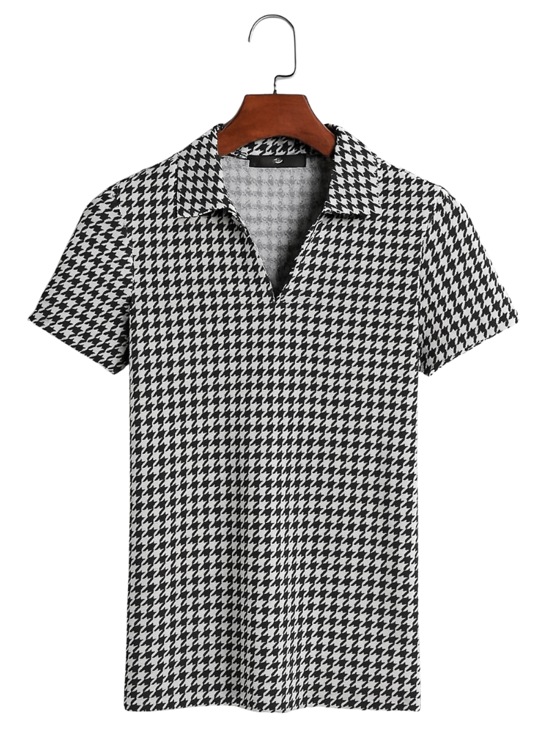 Polo Houndstooth Black & White