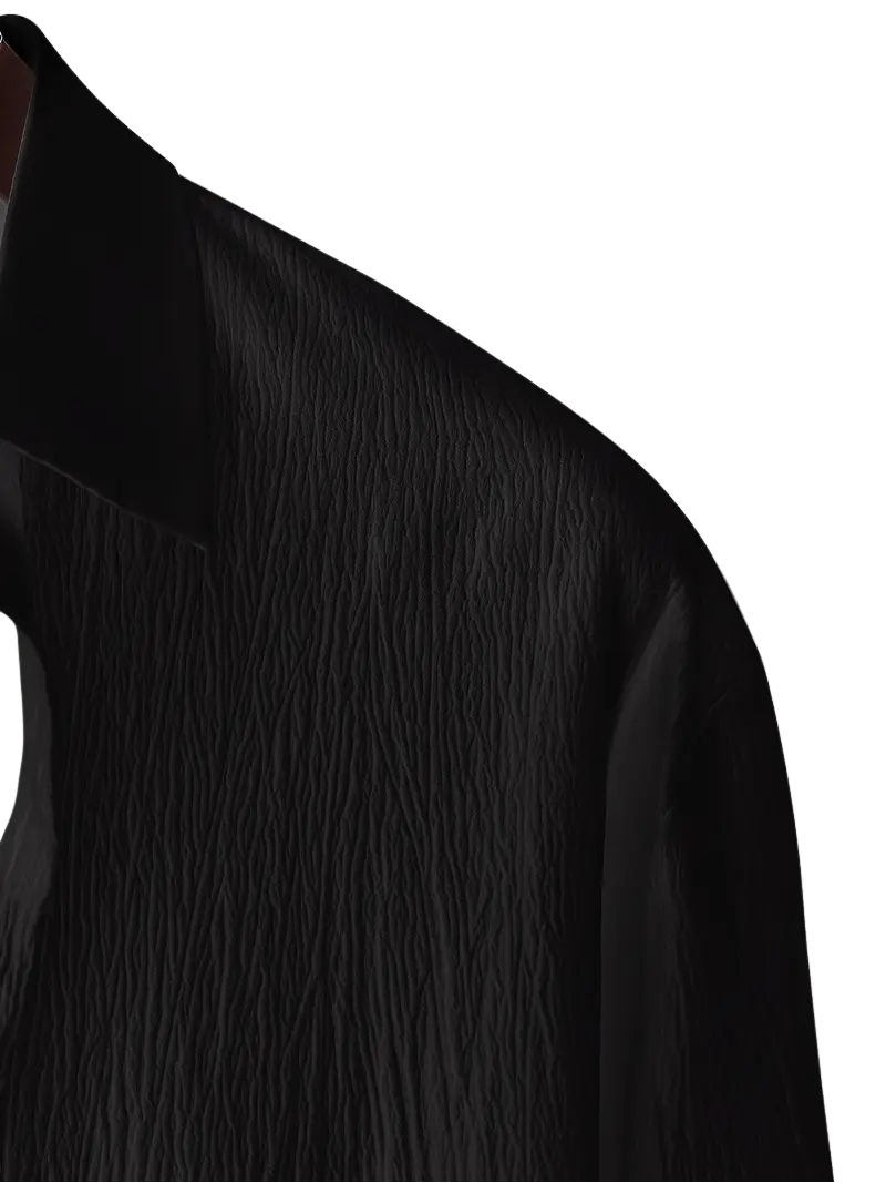 Camisola Plisse Negra