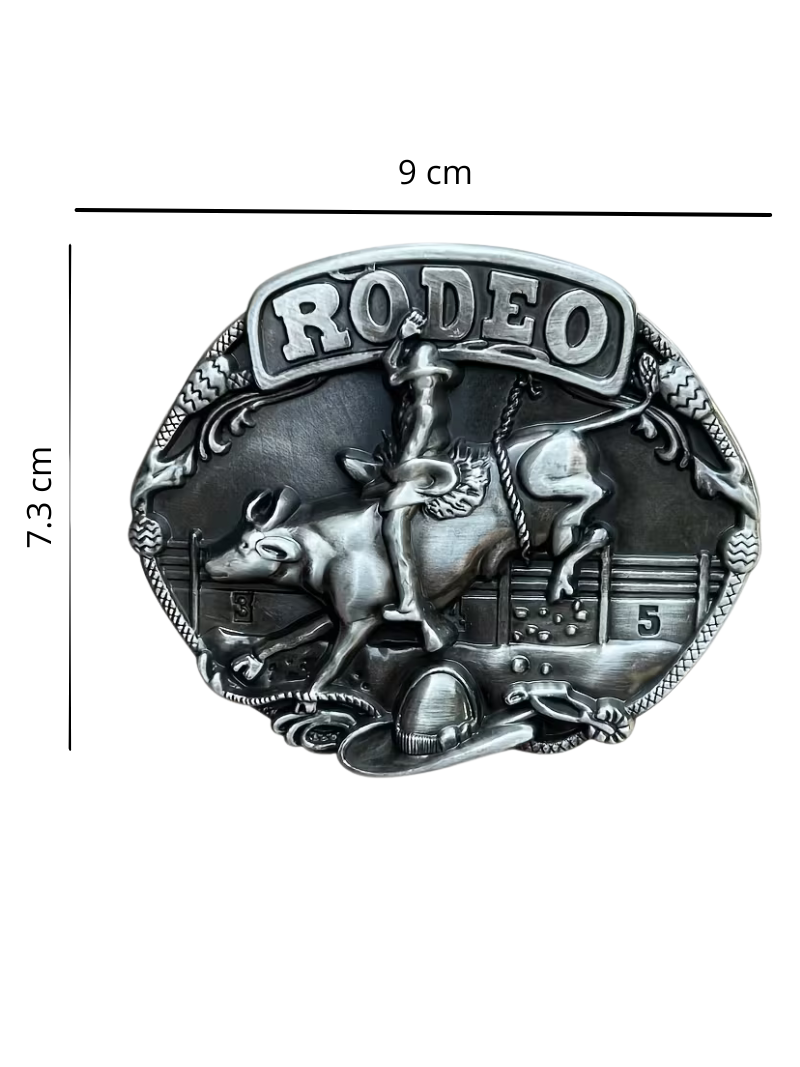 Hebilla Rodeo Plateado