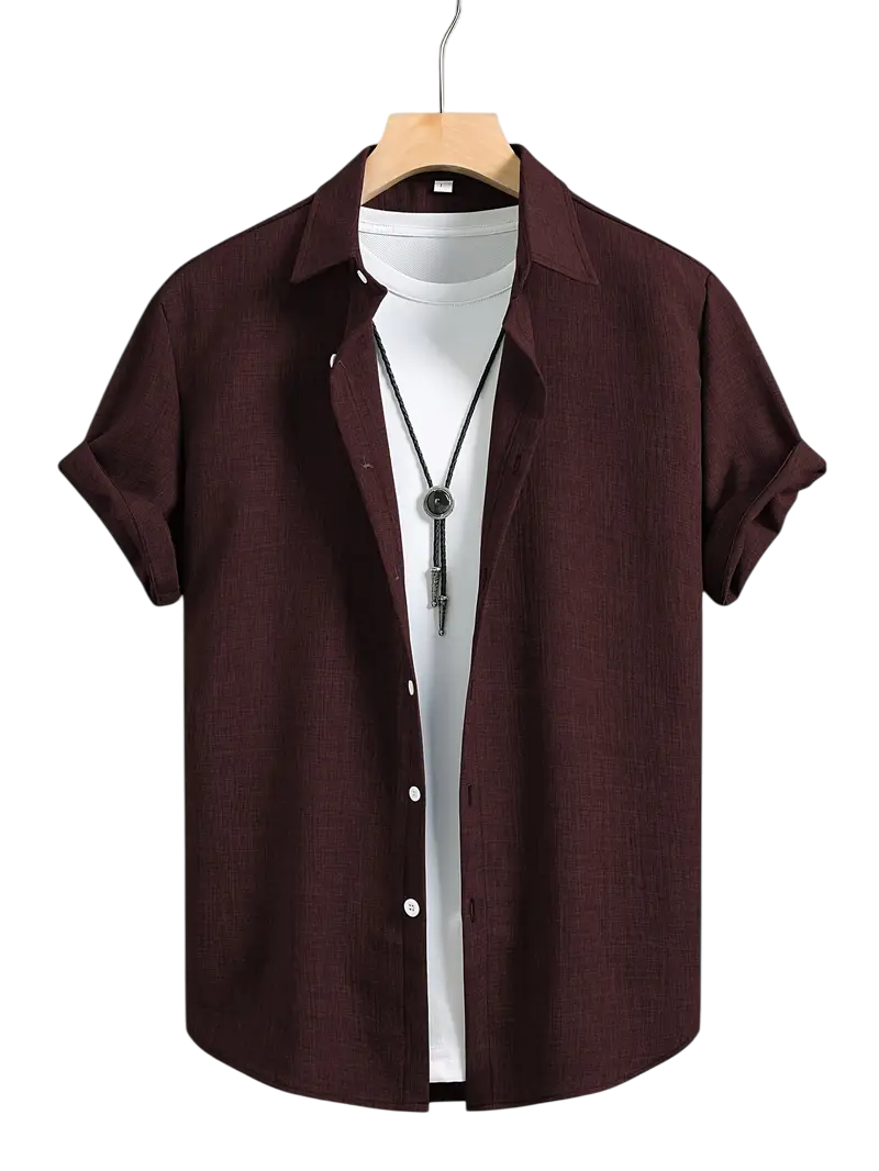 Camisa Cruzada Borgoña