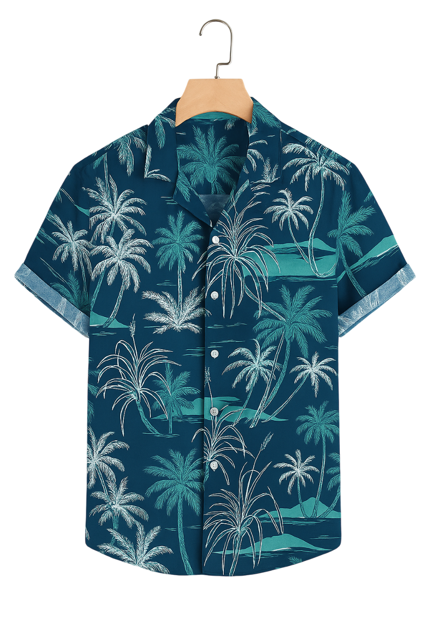 Camisa Tropical Palm & Mountain