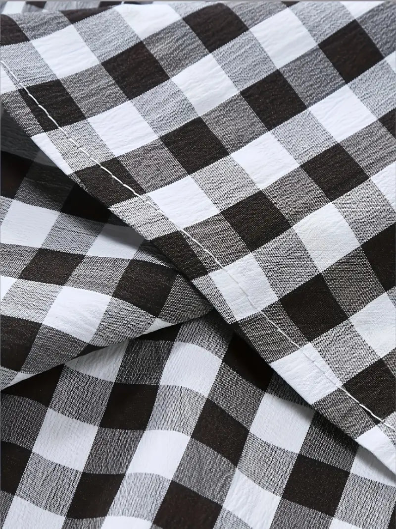 Camisa Cuadros Negros