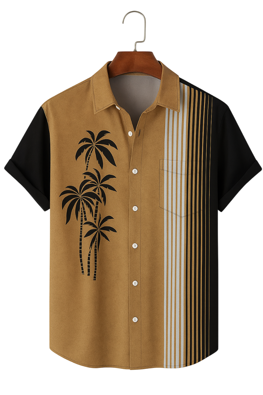 Camisa Palm Strips