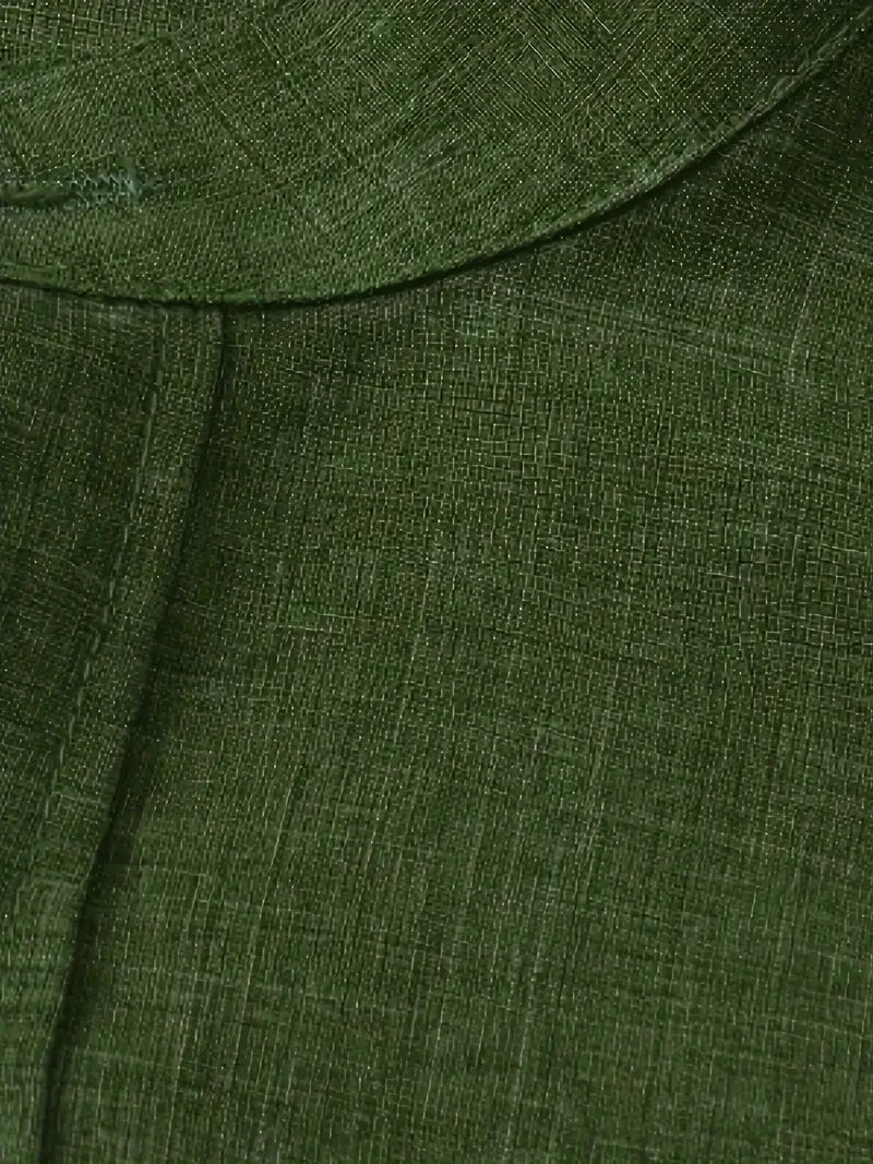 Camisa Verde Cuello Alto