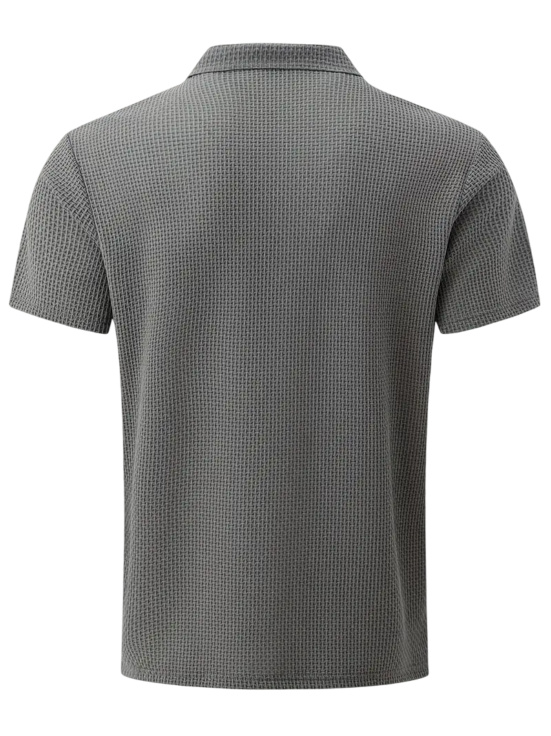 Polo Plata con Textura