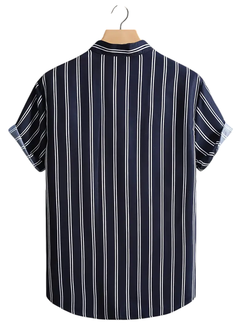 Camisa Azul Vertical