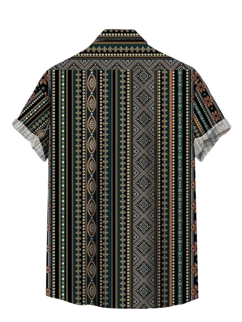 Camisa Floral Olivo