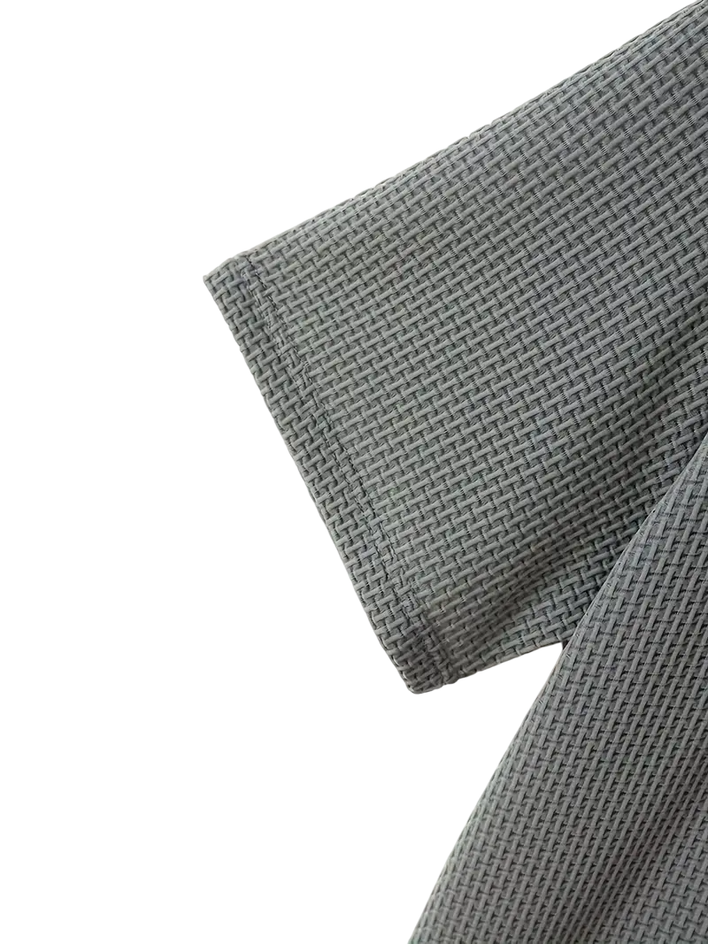 Polo Plata con Textura