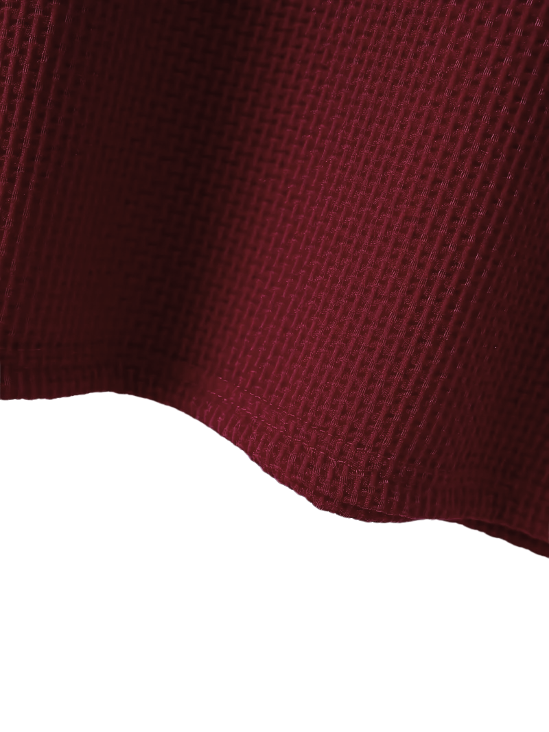 Polo Borgoña con Textura