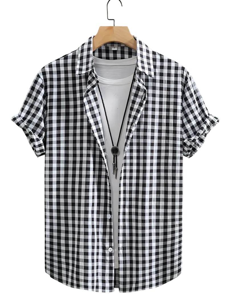 Camisa Cuadros Negros