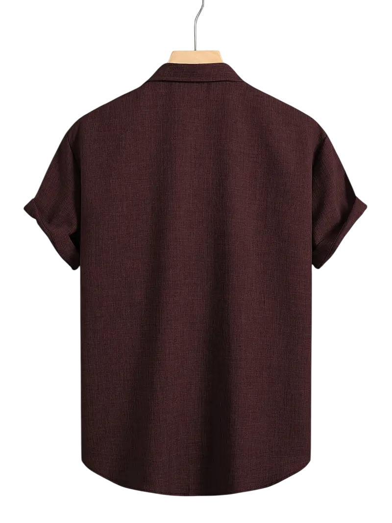Camisa Cruzada Borgoña