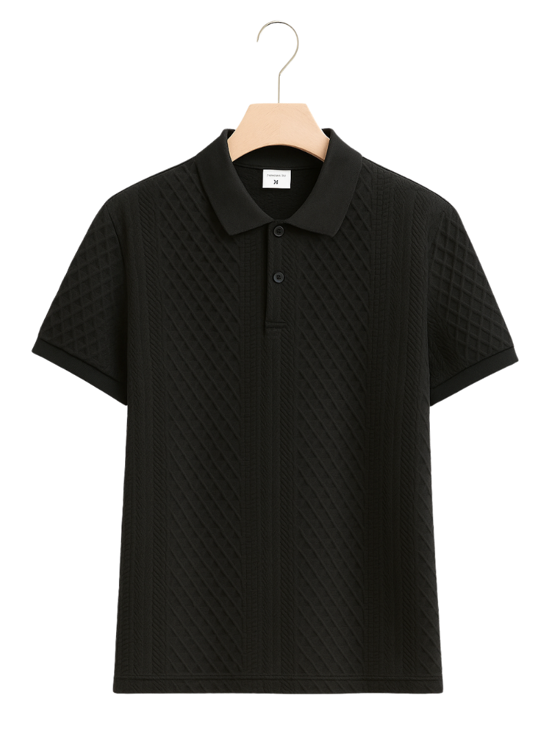 Polo Henley Black