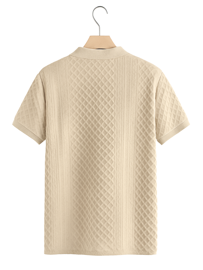 Polo Henley Beige