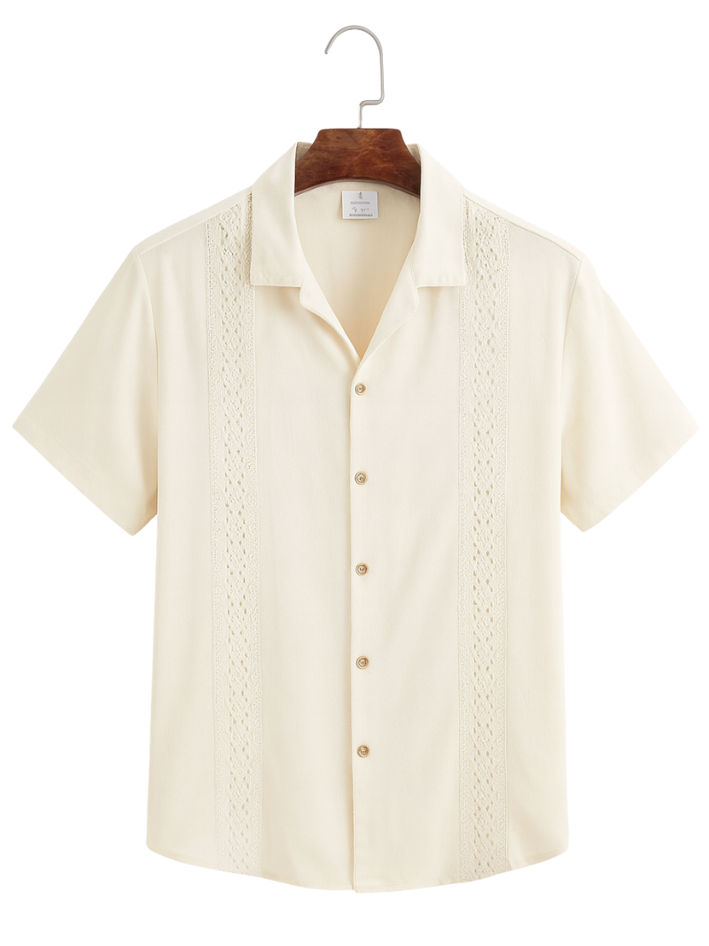 Guayabera Cruzada Beige