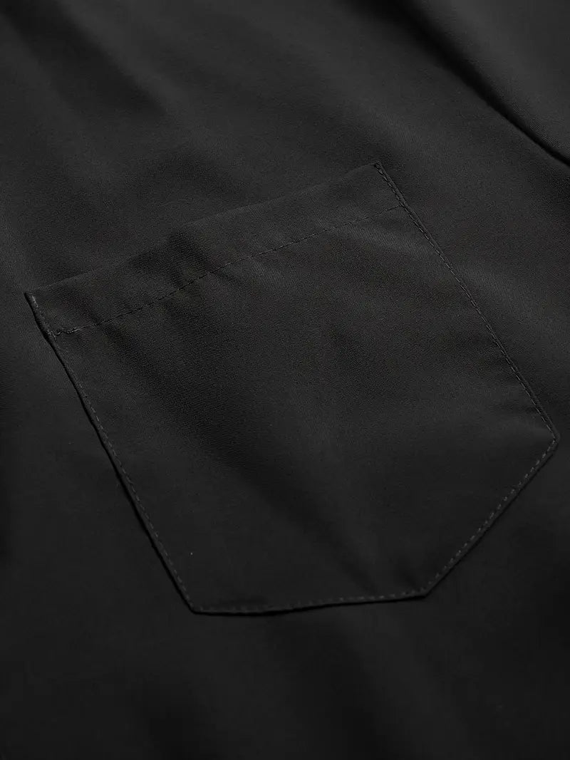 Camisa negra con bolsa