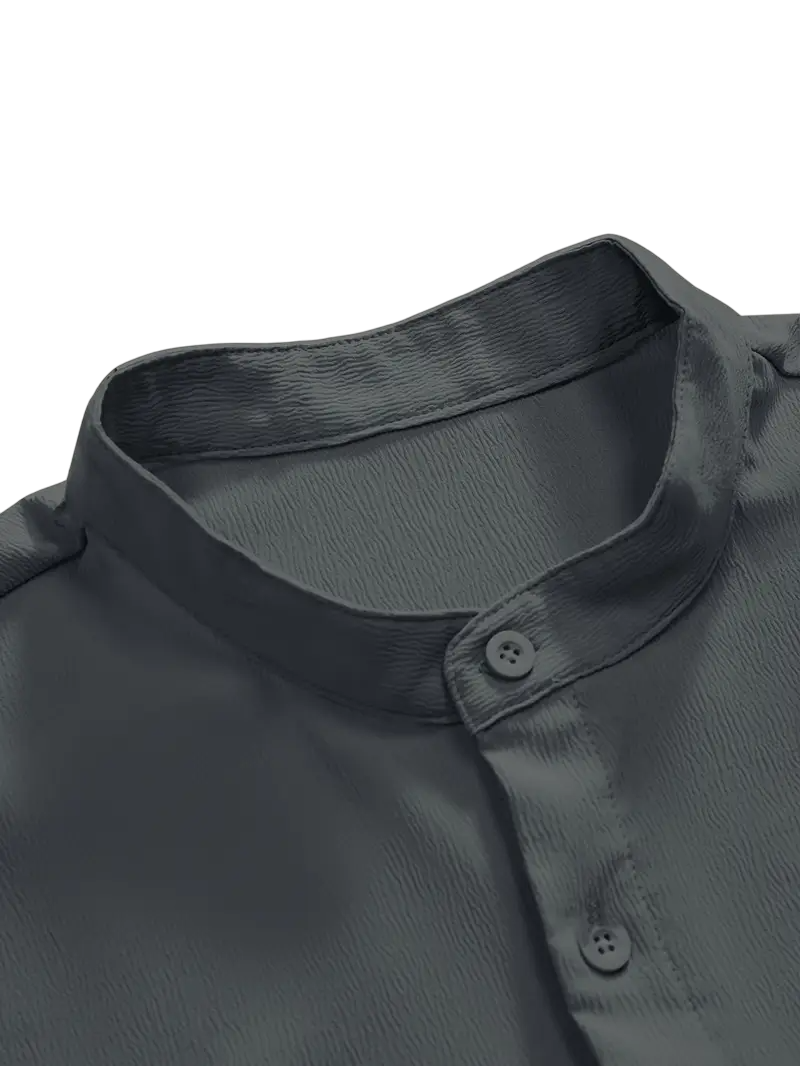 Camisa Crepé Ceniza