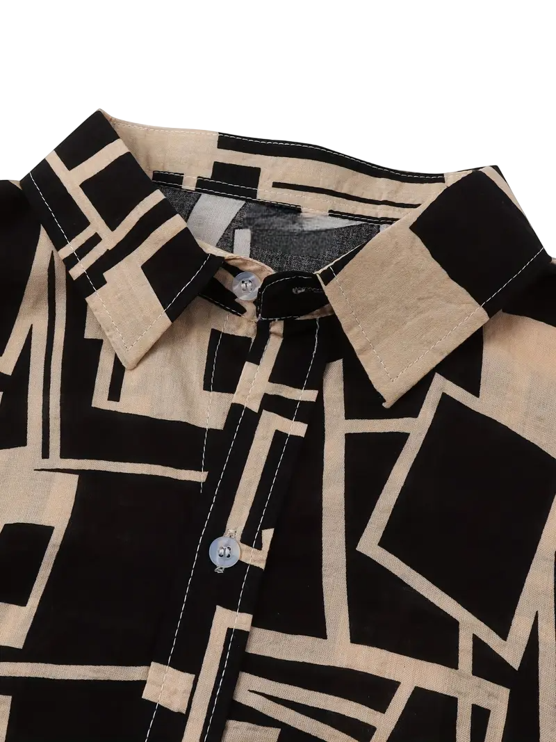 Camisa gold n black