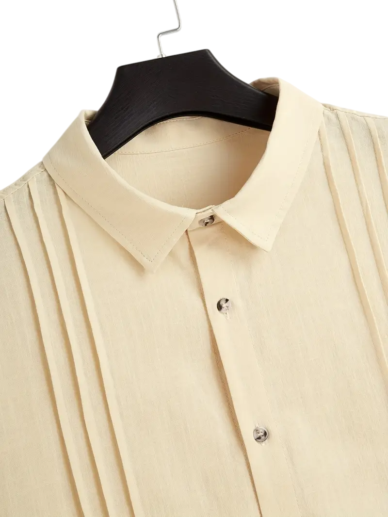 Guayabera 3 Lineas Beige