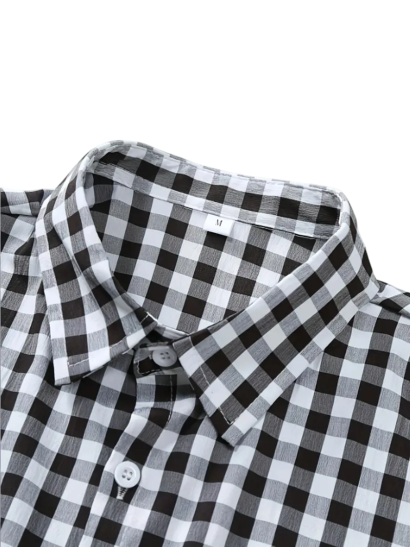 Camisa Cuadros Negros