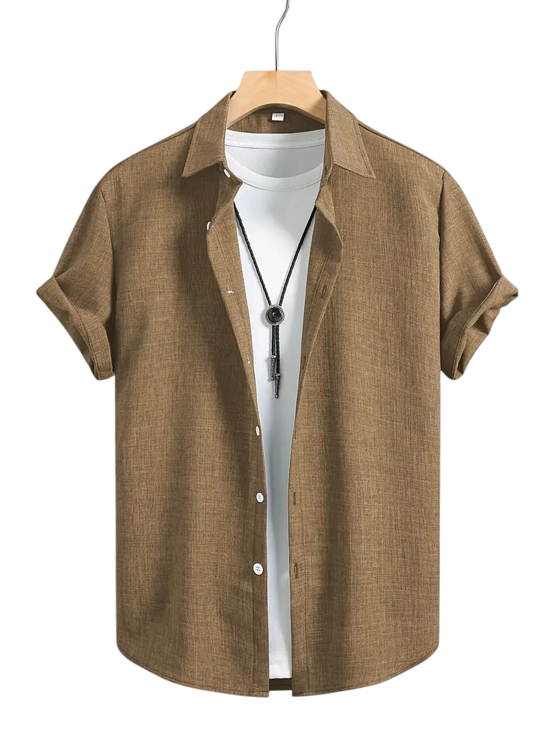 Camisa Cruzada Caqui