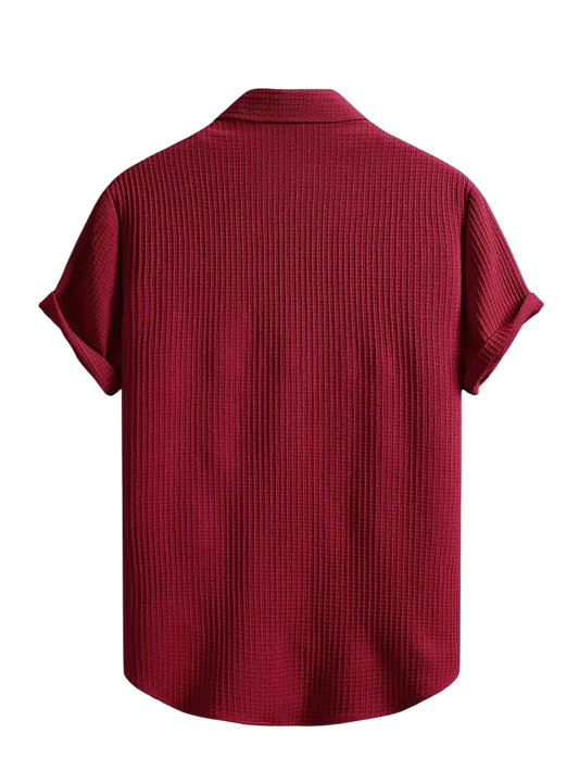 Camisa Gofre Cereza