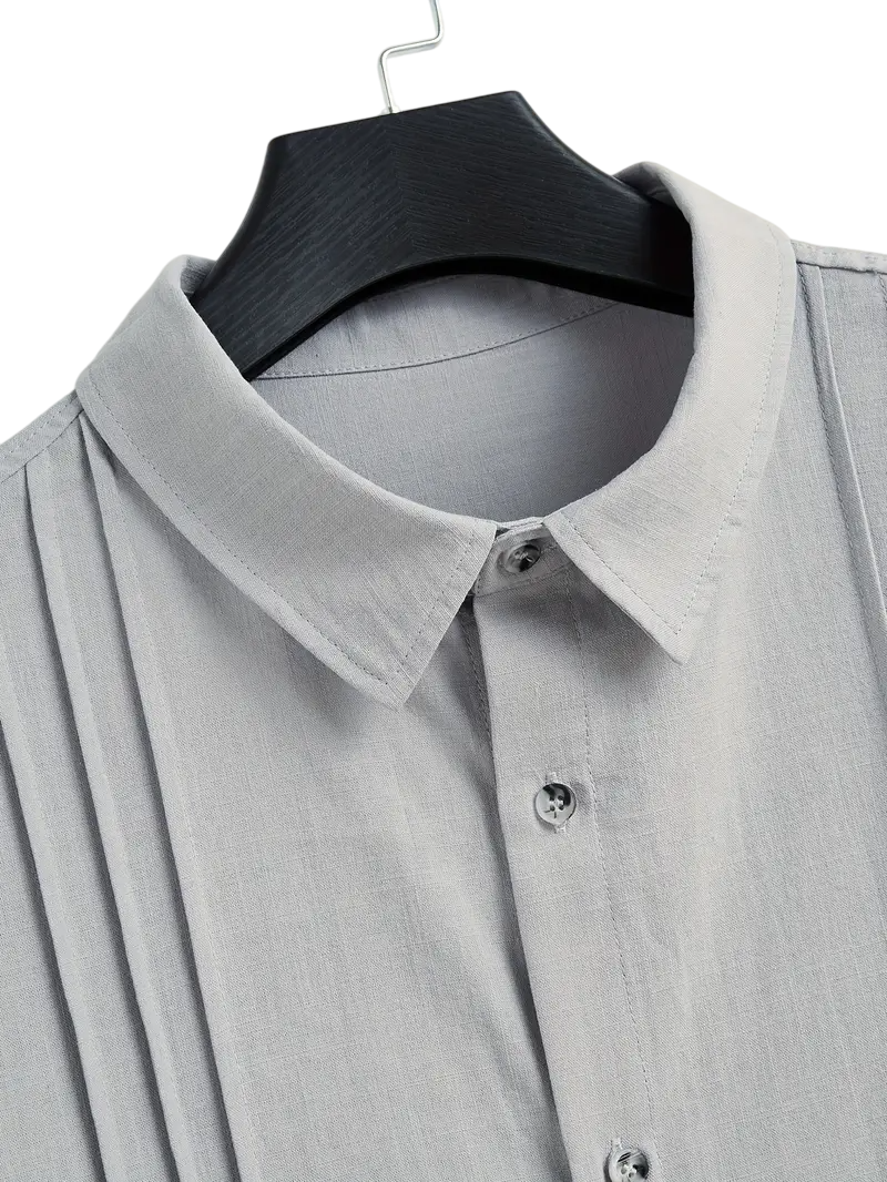 Guayabera 3 Lineas Gris