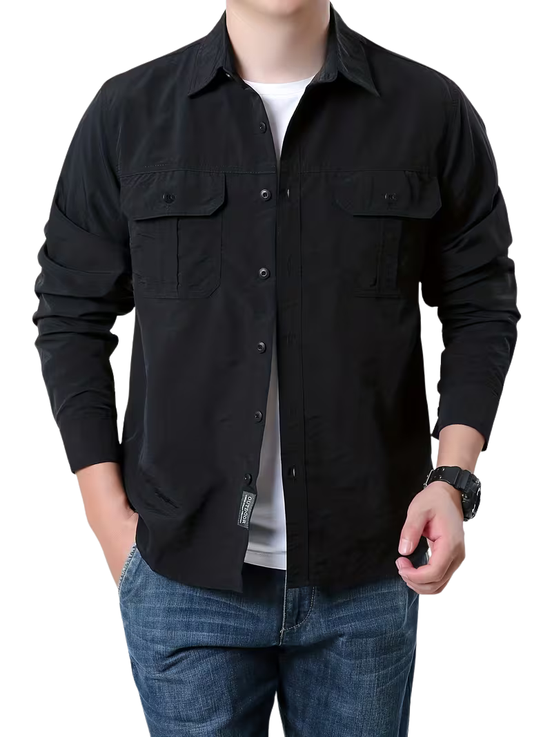 Camisola Outdoor TBotton Black