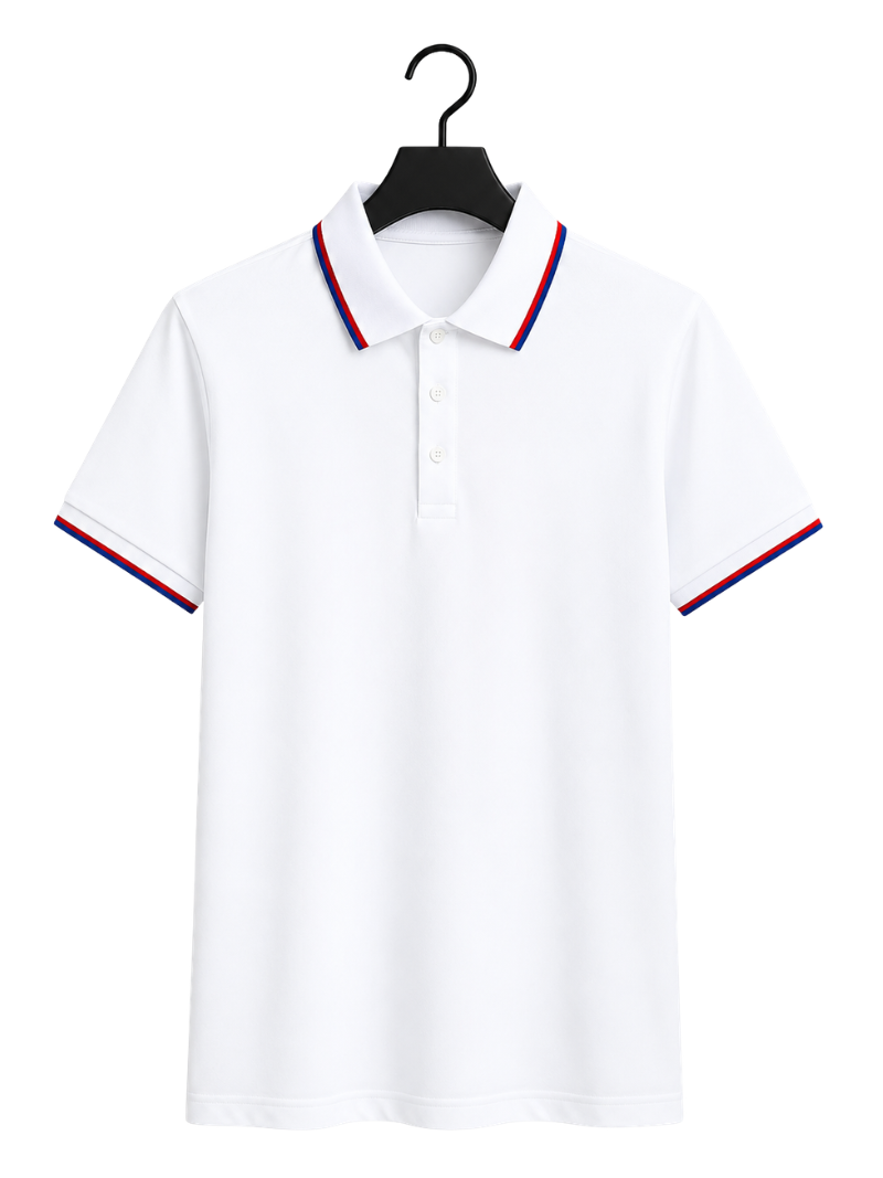 Polo Two Lines White